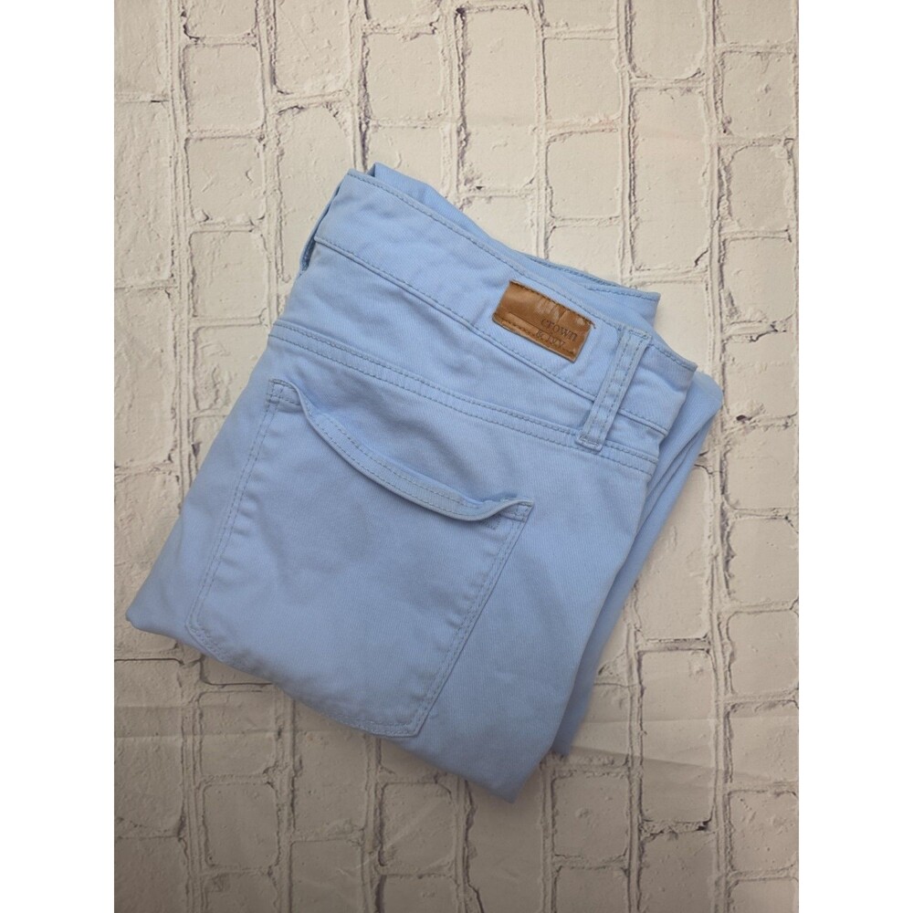 Crown & Ivy Women's Sz 12 Light High-Rise Skinny Jeans